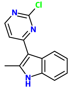 (image for) MC085072 2-Chloro-4-(2-methylindol-3-yl)pyrimidine
